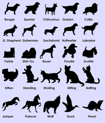 german shepherd silhouette